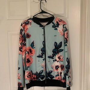 Floral tracksuit jacket